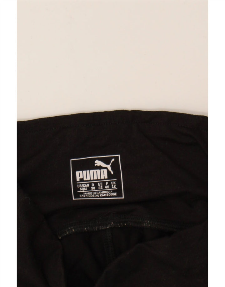 PUMA Womens Leggings UK 12 Medium Black Nylon Vintage Puma and Second-Hand Puma from Messina Hembry 