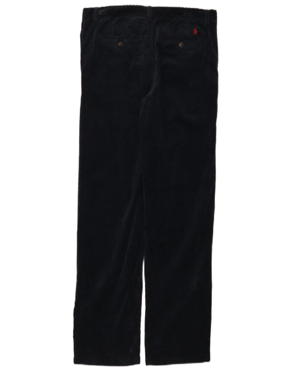 Polo Ralph Lauren Boys Corduroy Trousers 15-16 Years W30 L30 Navy Blue