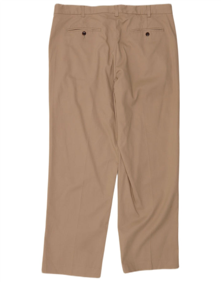 EDDIE BAUER Mens Relaxed Fit Chino Trousers W38 L32 Beige Cotton