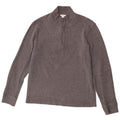 Calvin Klein Mens Zip Neck Sweatshirt Jumper Small Grey Cotton