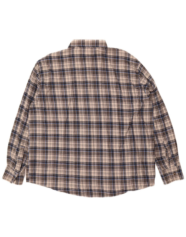 Sea Barrier Mens Flannel Shirt 2XL Grey Check Cotton