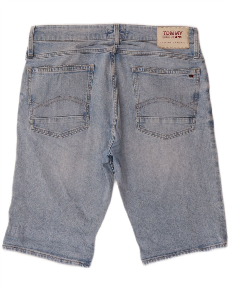 TOMMY HILFIGER Mens Relaxed Fit Denim Shorts W33 Medium Blue Cotton Vintage Tommy Hilfiger and Second-Hand Tommy Hilfiger from Messina Hembry 