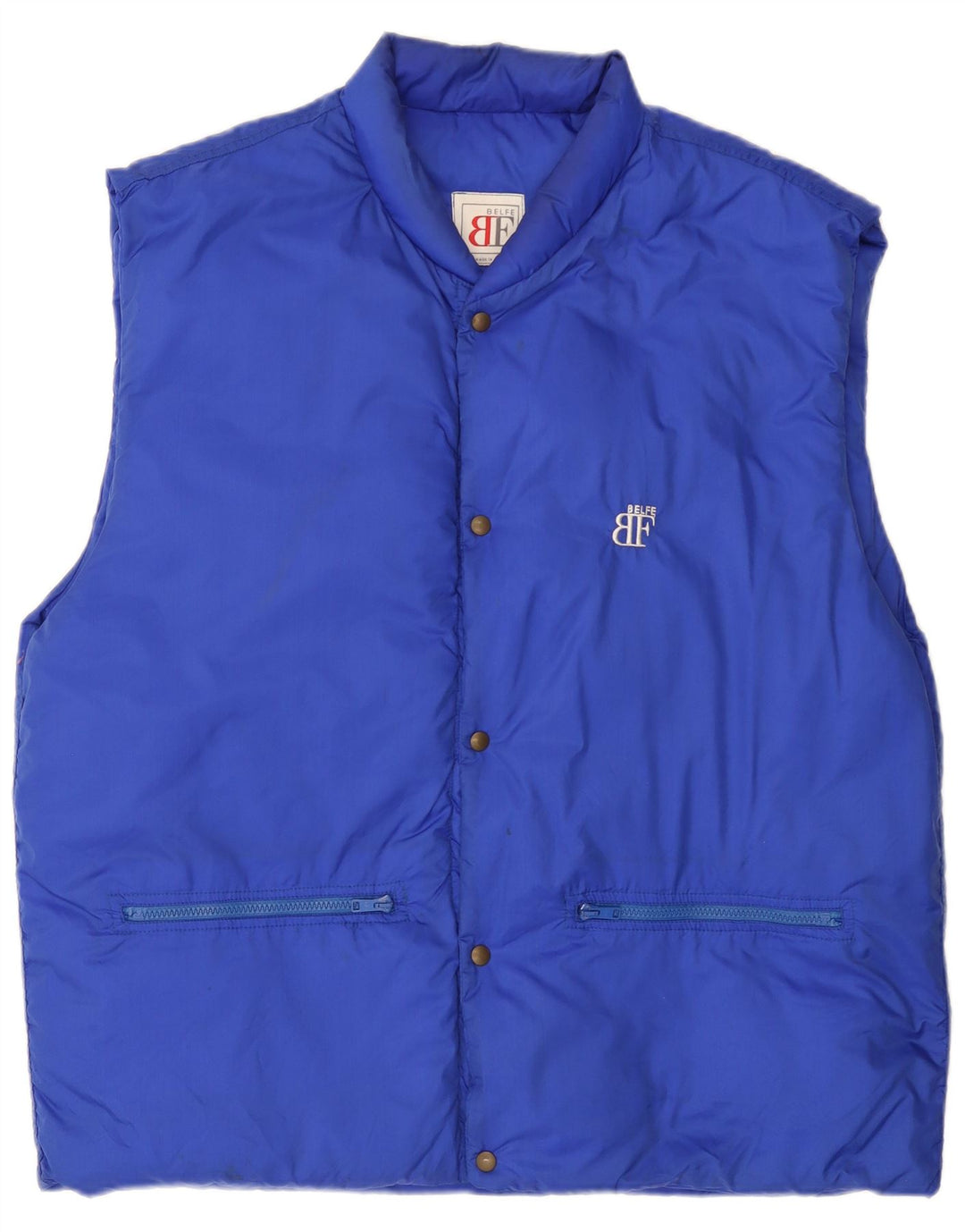 Belfe & Belfe Mens Padded Gilet IT 54 2XL Blue