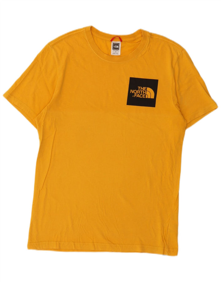 The North Face Mens T-Shirt Top Small Yellow Cotton