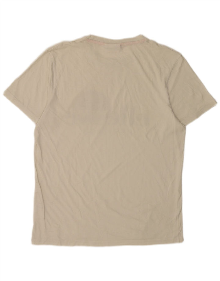 Ellesse Mens Heritage Graphic T-Shirt Top Large White Cotton