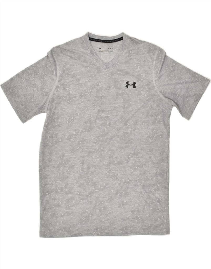 UNDER ARMOUR Mens T-Shirt Top Small Grey Polyester | Vintage Under Armour | Thrift | Second-Hand Under Armour | Used Clothing | Messina Hembry 