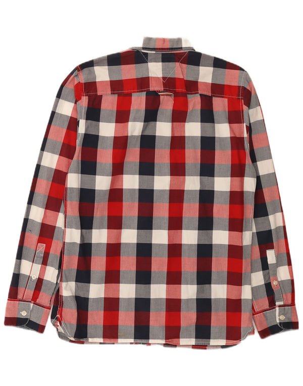 Tommy Hilfiger Mens Shirt Small Multicoloured Check Cotton