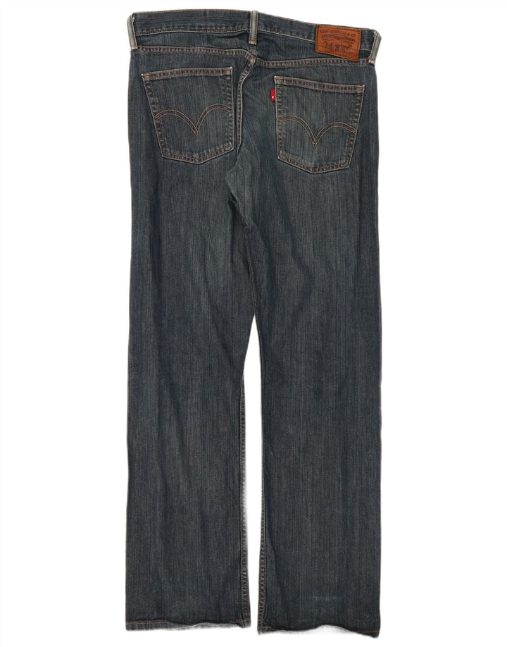 Levi's Mens 514 Straight Jeans W34 L32 Navy Blue Cotton