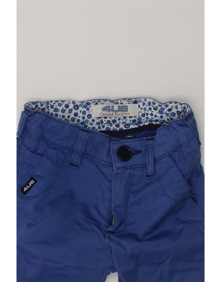 CESARE PACIOTTI Baby Boys Straight Chino Trousers 6-9 Months W18 L9 Blue | Vintage Cesare Paciotti | Thrift | Second-Hand Cesare Paciotti | Used Clothing | Messina Hembry 