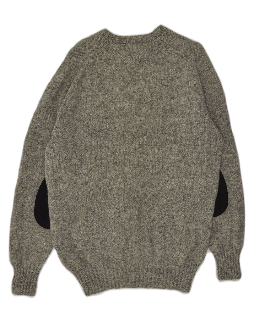 PRINGLE Mens Crew Neck Jumper Sweater IT 46 Small Grey Wool | Vintage Pringle | Thrift | Second-Hand Pringle | Used Clothing | Messina Hembry 