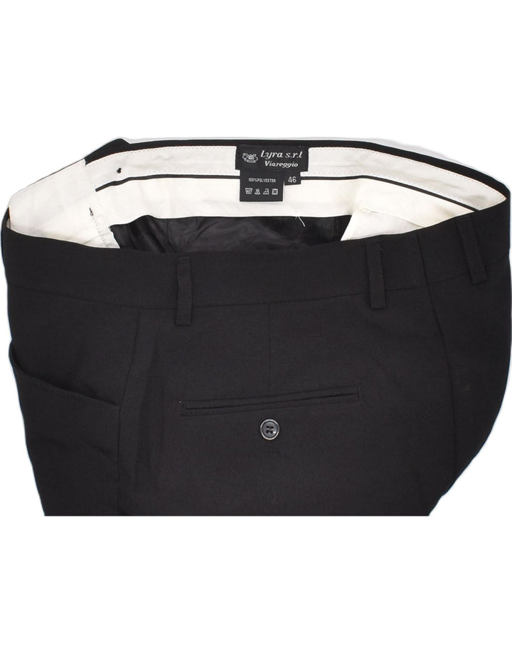 VINTAGE Womens Tapered Suit Trousers IT 46 Large W32 L31 Black Classic | Vintage | Thrift | Second-Hand | Used Clothing | Messina Hembry 