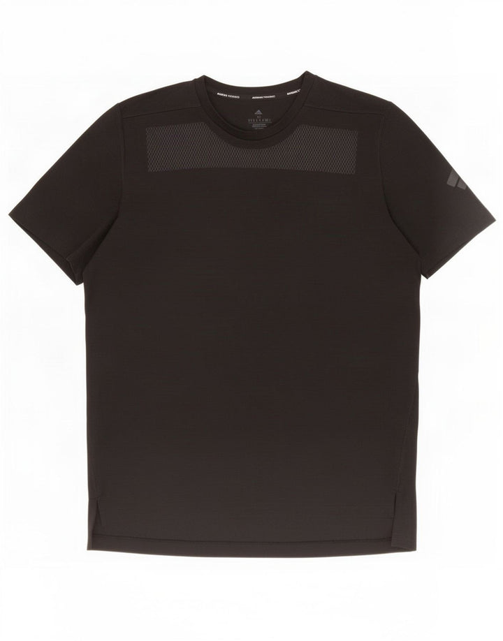 Adidas Mens Aeroready T-Shirt Top Medium Black Polyester
