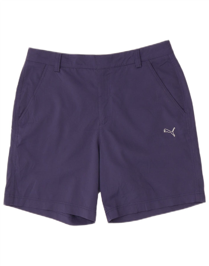 Puma Womens Chino Shorts W32 Large Navy Blue