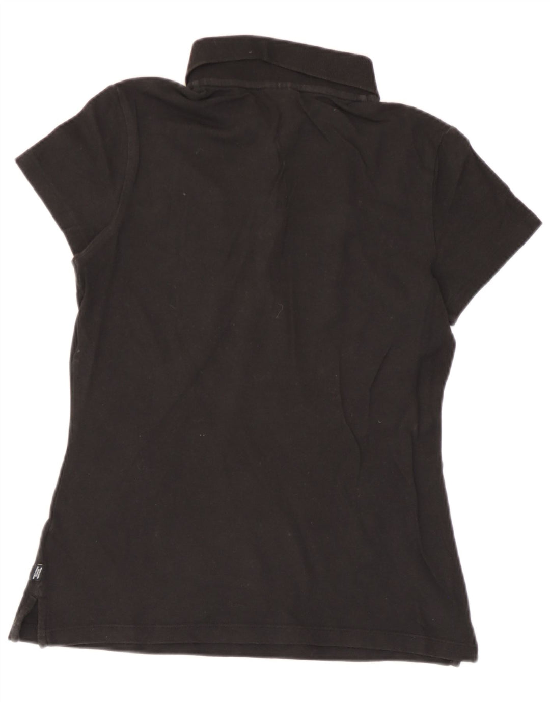 Puma Womens Polo Shirt UK 8 Small Black Cotton