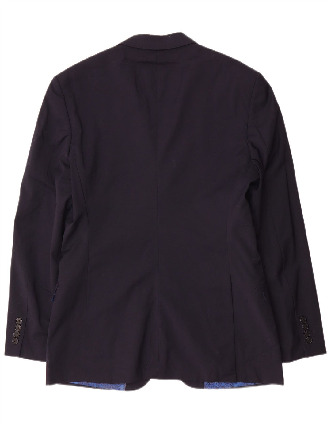 Ted Baker Mens 2 Button Blazer Jacket US 40 Large Navy Blue Wool