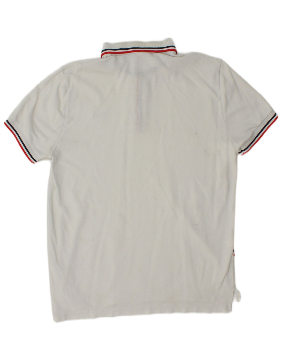 LACOSTE Mens Polo Shirt Size 4 Medium White Cotton