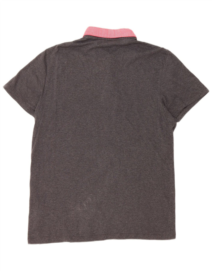 Ted Baker Mens Polo Shirt XS Grey Colourblock Cotton