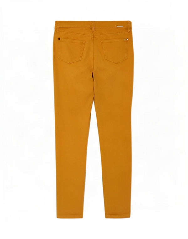 Massimo Dutti Womens Skinny Casual Trousers EU 40 Medium W30 L28 Yellow