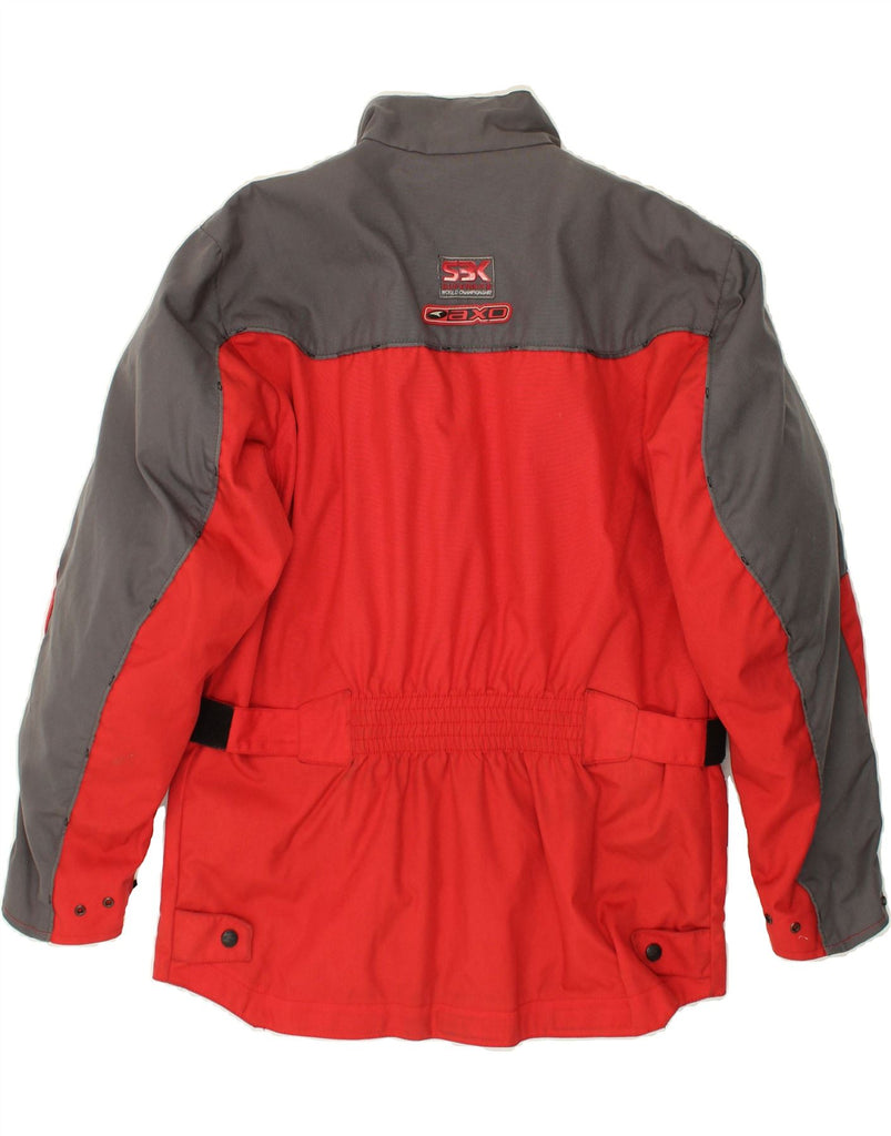 AXO Mens Biker Jacket UK 38 Medium Red Colourblock Polyamide | Vintage AXO | Thrift | Second-Hand AXO | Used Clothing | Messina Hembry 