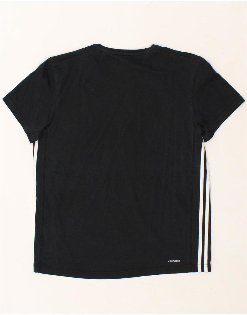 ADIDAS Mens Climalite T-Shirt Top Medium Black Cotton Vintage Adidas and Second-Hand Adidas from Messina Hembry 