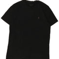 All Saints Mens T-Shirt Top Medium Black Cotton