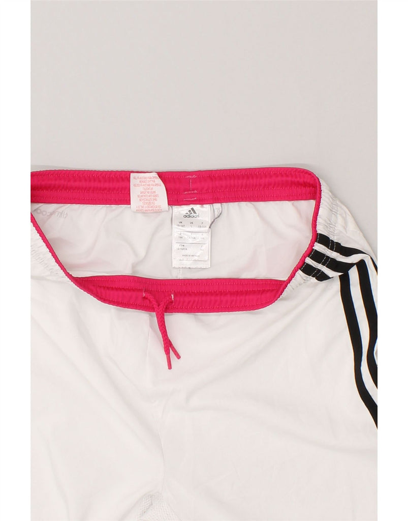 ADIDAS Boys Climacool Sport Shorts 13-14 Years  White Polyester | Vintage Adidas | Thrift | Second-Hand Adidas | Used Clothing | Messina Hembry 