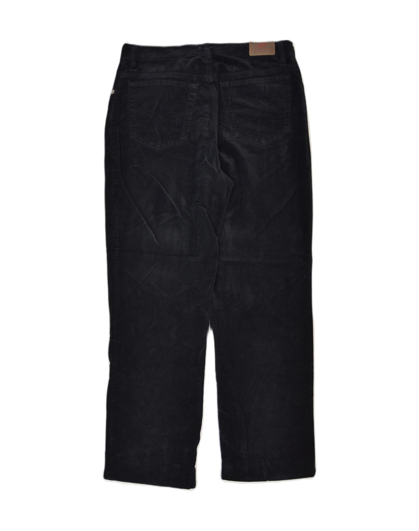 HOLIDAY Womens Velvet Cropped Trousers W32 L26 Black Cotton, Vintage &  Second-Hand Clothing Online