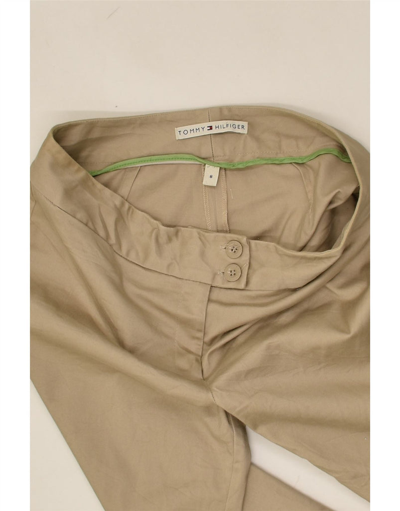 TOMMY HILFIGER Womens Straight Capri Trousers US 8 Medium W32 L22 Beige | Vintage Tommy Hilfiger | Thrift | Second-Hand Tommy Hilfiger | Used Clothing | Messina Hembry 