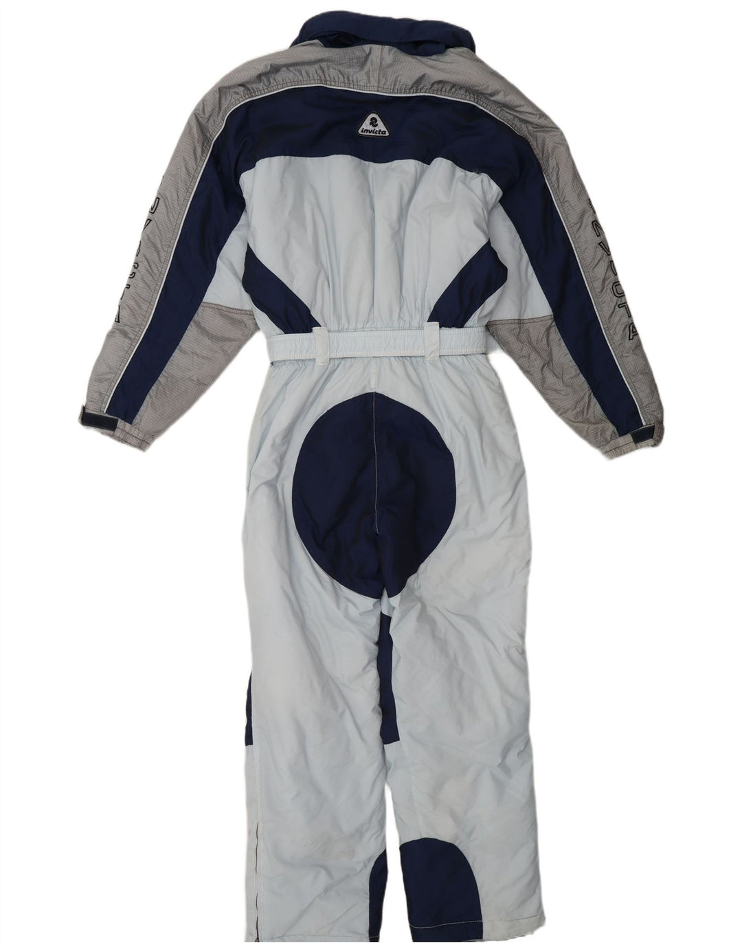 Invicta Boys Hooded Ski Jumpsuit 13-14 Years Blue Colourblock Polyamide