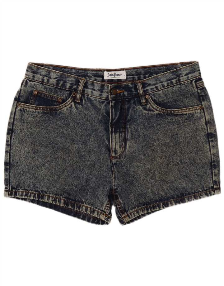 JOHN BANER Womens Denim Shorts W34 Large Blue Cotton