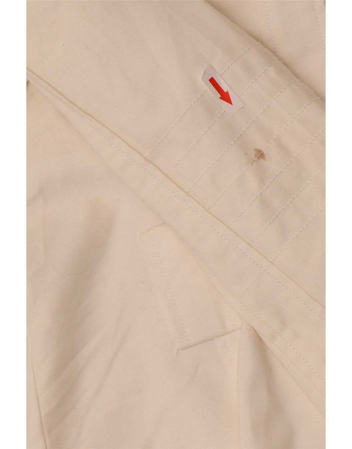 Zara Womens Utility Jacket UK 12 Medium White Cotton