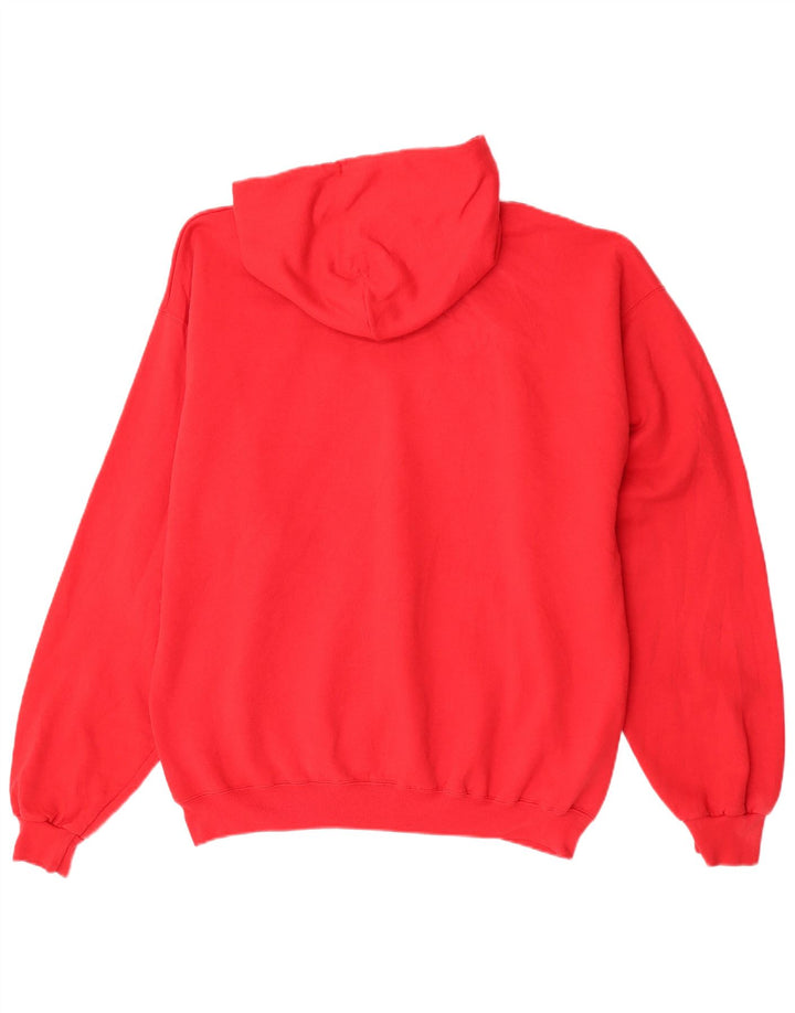 Champion Mens Hoodie Jumper XL Red Cotton