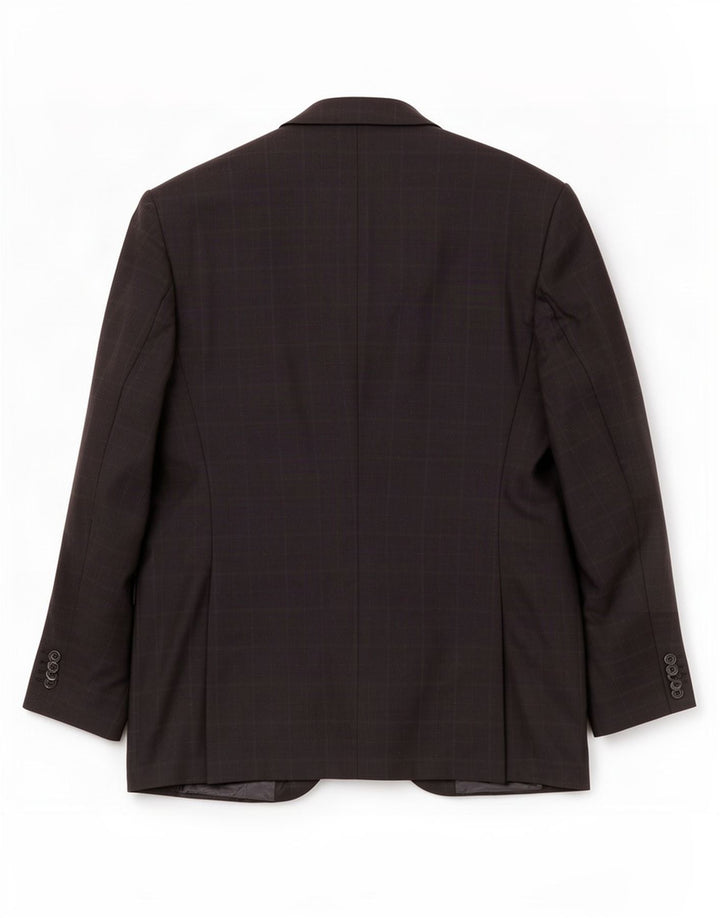 Cerruti 1881 Mens 3 Button Blazer Jacket UK 38 Medium Navy Blue Check