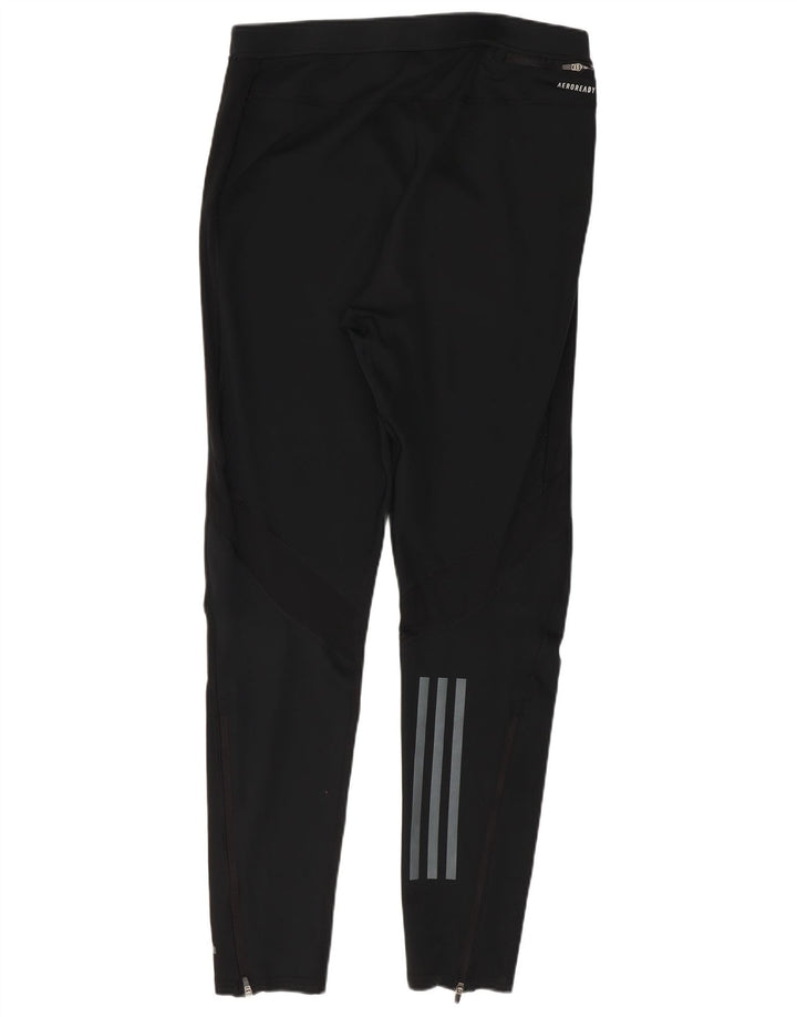 Adidas Womens Aeroready Leggings UK 14 Large Black Polyester