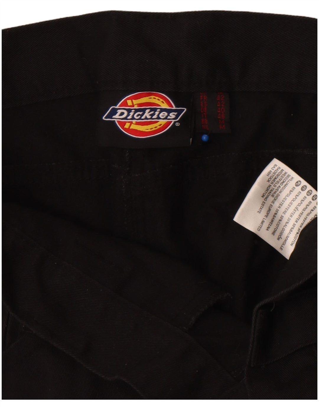 Dickies Womens Straight Cargo Trousers UK 14 Large W32 L30 Black Polyester