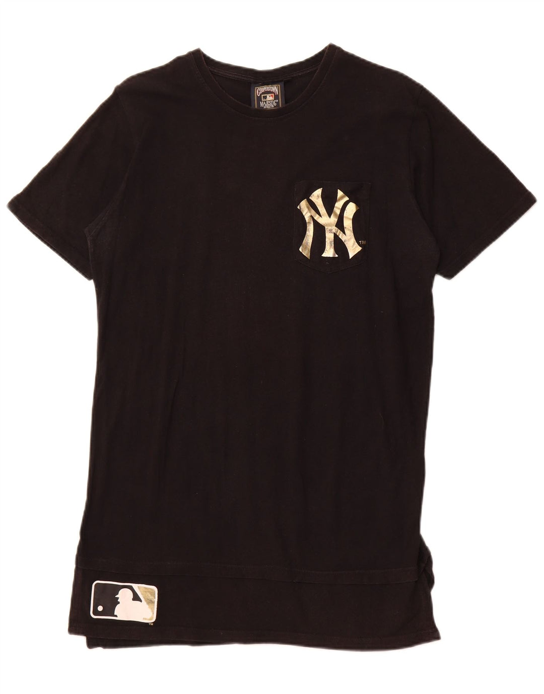 MAJESTIC Womens New York Yankees Graphic Tunic Top UK 16 Large Black