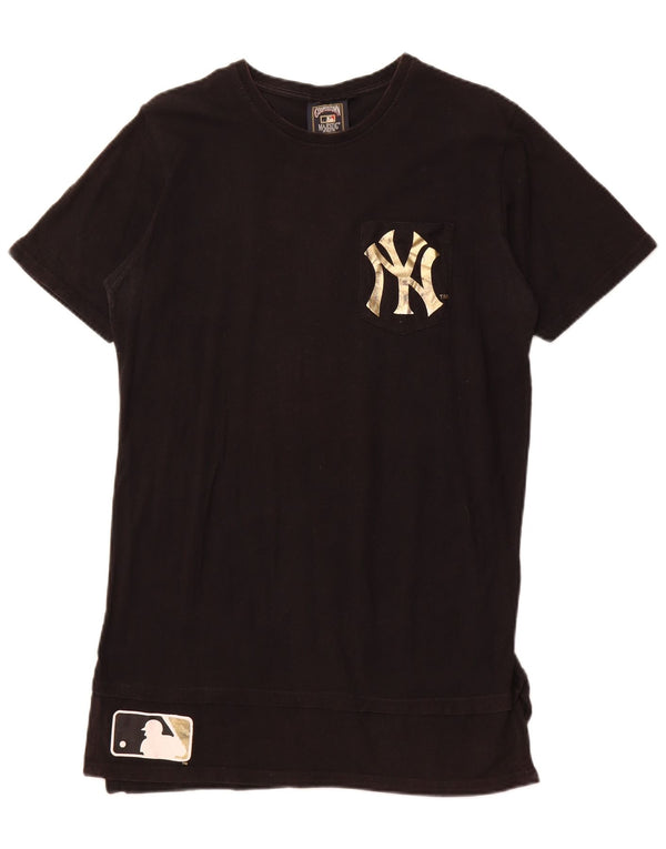 MAJESTIC Womens New York Yankees Graphic Tunic Top UK 16 Large Black