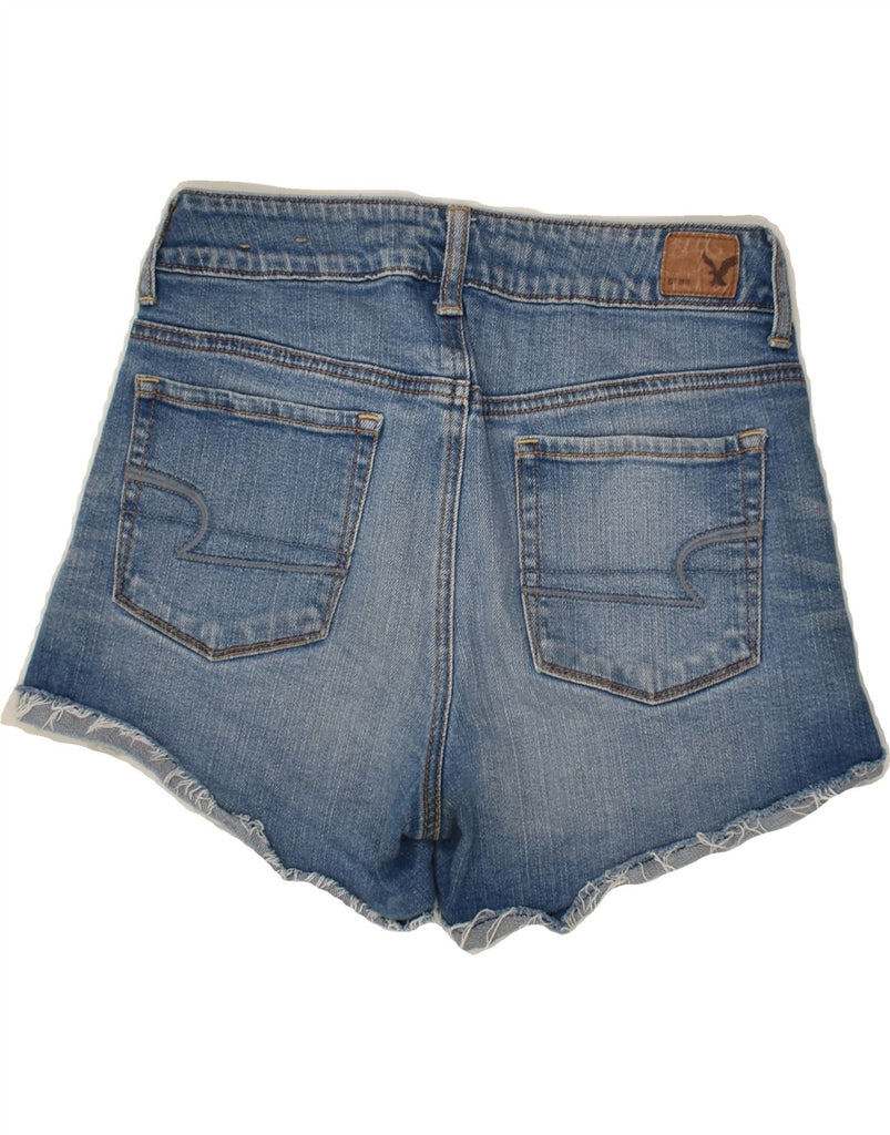 AMERICAN EAGLE Womens Denim Shorts US 4 Small W28  Blue Cotton | Vintage American Eagle | Thrift | Second-Hand American Eagle | Used Clothing | Messina Hembry 