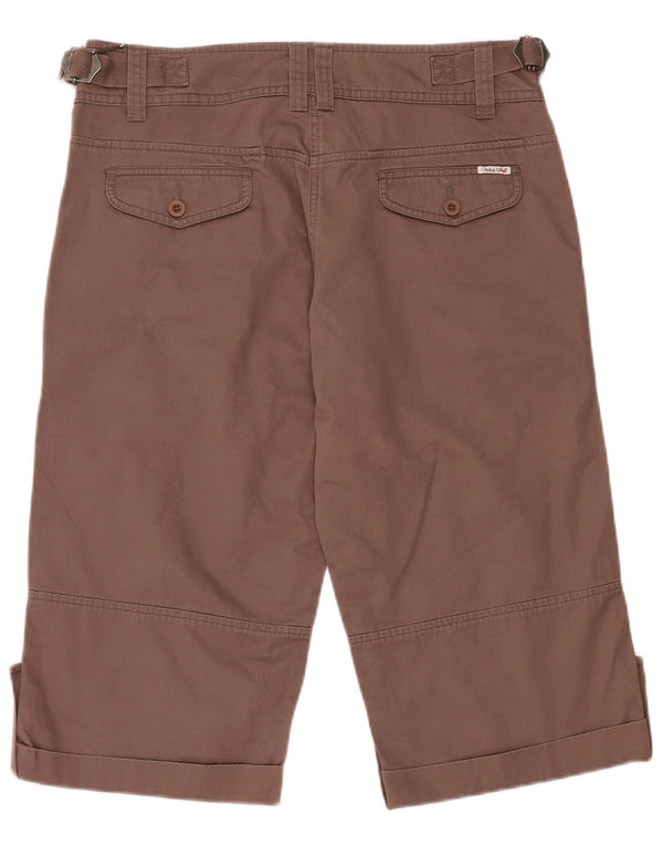 White Stuff Womens Bermuda Chino Shorts UK 12 Medium W32  Brown Cotton