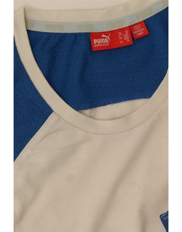Puma Mens Graphic Vest Top XS White Colourblock