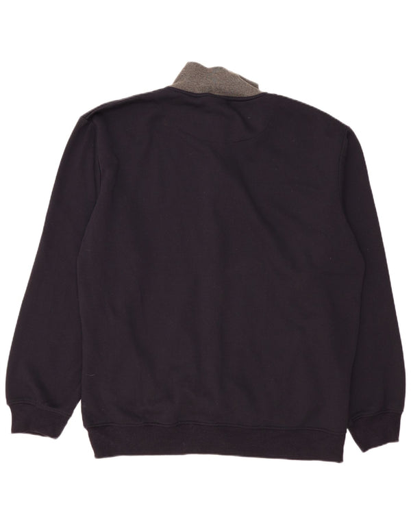 Umbro Mens Tracksuit Top Jacket IT 60 4XL Navy Blue Cotton