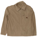 Vintage Mens Bomber Jacket UK 40 Large Beige Cotton