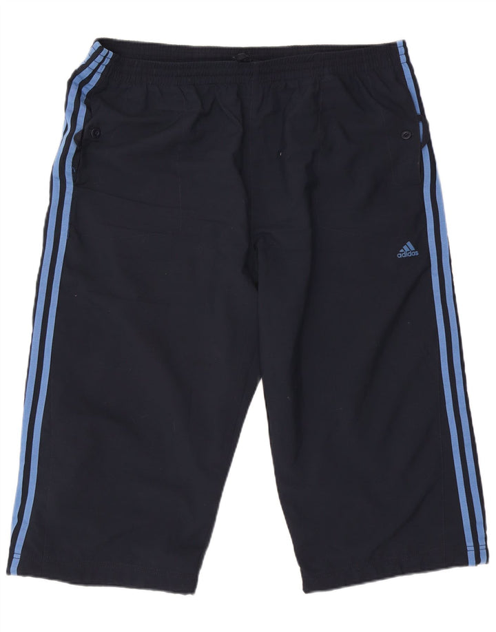 Adidas Mens Bermuda Sport Shorts 2XL Navy Blue Polyester