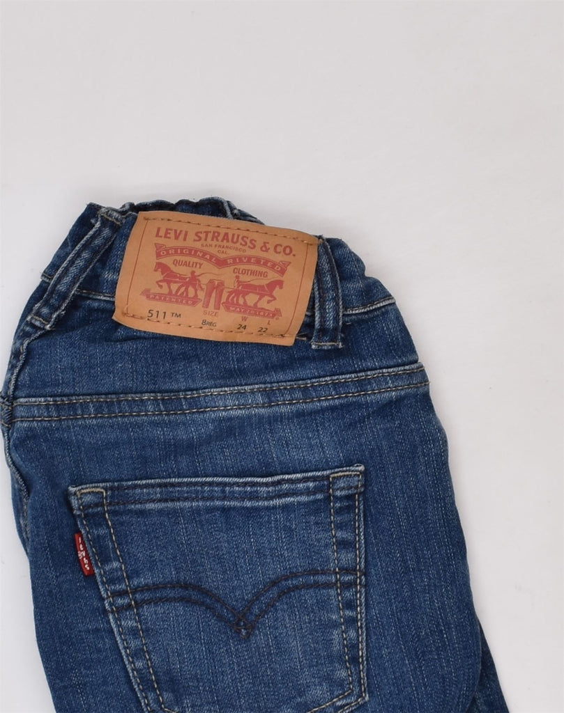 LEVI'S Girls 511 Straight Jeans 7-8 Years W24 L22 Blue Cotton | Vintage Levi's | Thrift | Second-Hand Levi's | Used Clothing | Messina Hembry 