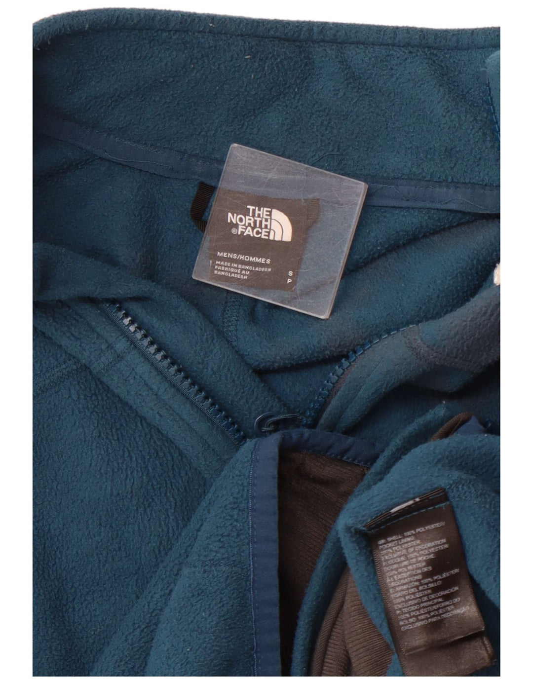 The North Face Mens Liner Fleece Jacket UK 36 Small Blue Polyester