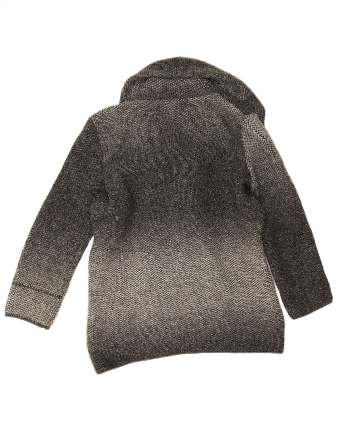 Marks & Spencer Womens Oversized Pea Coat UK 10 Small Grey Acrylic