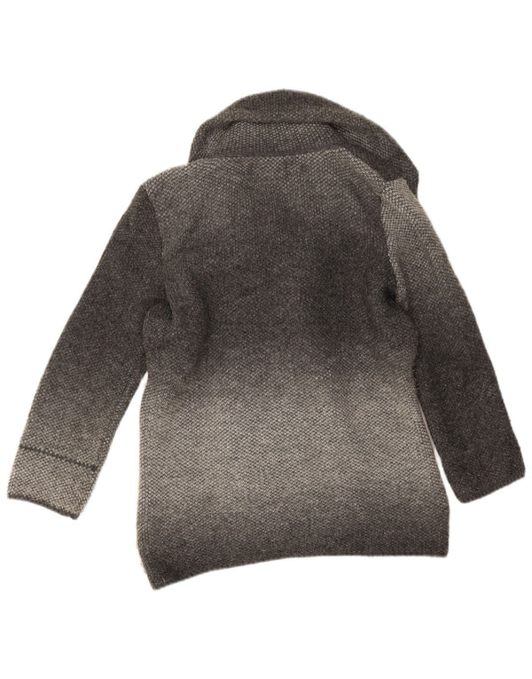 Marks & Spencer Womens Oversized Pea Coat UK 10 Small Grey Acrylic