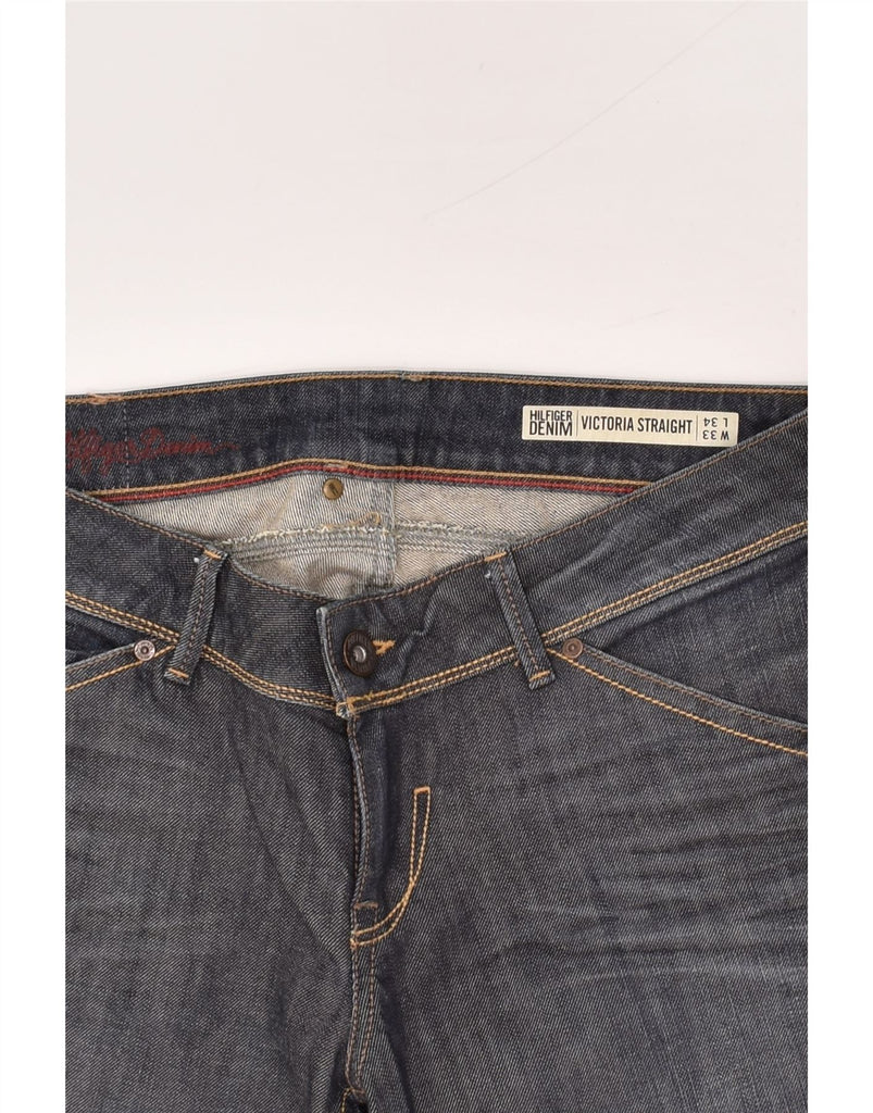 TOMMY HILFIGER Womens Victoria Straight Jeans W33 L34 Blue Cotton | Vintage Tommy Hilfiger | Thrift | Second-Hand Tommy Hilfiger | Used Clothing | Messina Hembry 