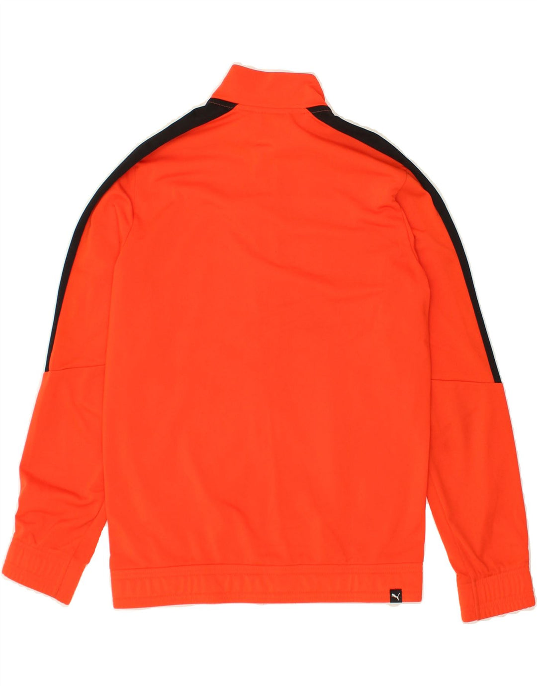 PUMA Boys Tracksuit Top Jacket 13-14 Years Orange Colourblock Polyester | Vintage Puma | Thrift | Second-Hand Puma | Used Clothing | Messina Hembry 