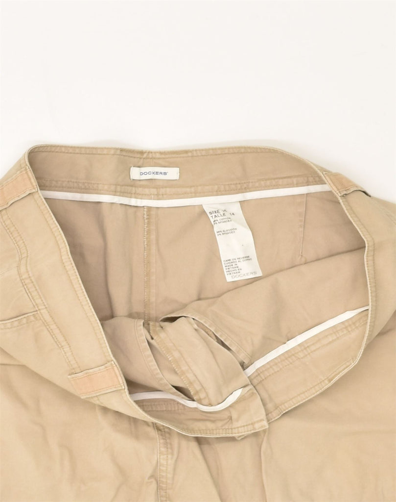 DOCKERS Womens Skort US 14 XL W38 Beige Cotton | Vintage Dockers | Thrift | Second-Hand Dockers | Used Clothing | Messina Hembry 